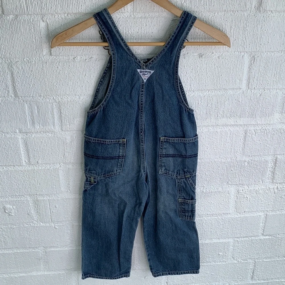 OshKosh B'gosh Vestbak 1895 Vintage Denim Cotton Overalls sz 4